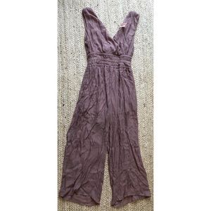 NWT Mauve Grecian Crepe Jumpsuit
